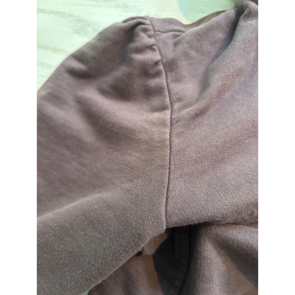 Prairie Underground Womens Full Zip Hoodie Ruched Pockets Organic Cotton Sz L - Picture 8 of 11